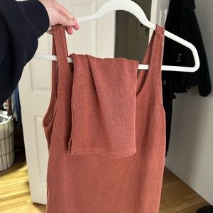 H&M Terracotta Knit Top/ shorts